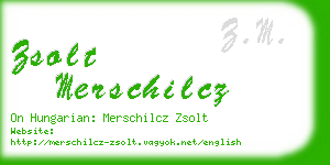 zsolt merschilcz business card